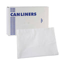 LINER, CAN TRASH LINEAR WHT .7MIL 60GL 38"X58" (100/CS), 100/CS