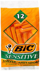 BIC® SENSITIVE RAZOR, SOLD AS 12/PACK BIC 07033070841