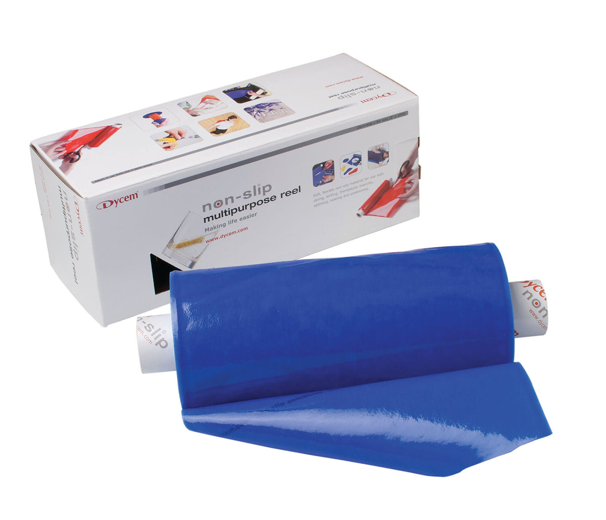 Dycem® Non-Slip Material Roll, Blue, 8 Inches x 10 Yards, 1/EA