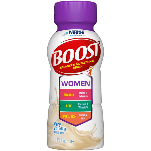 Boost® Women Vanilla Balanced Nutritional Drink, 8 oz. Bottle, 24/CS
