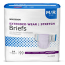 MCKESSON EXTENDED WEAR MAXIMUM ABSORBENCY INCONTINENCE BRIEF, MEDIUM, SOLD AS 56/CASE MCKESSON ONBMR