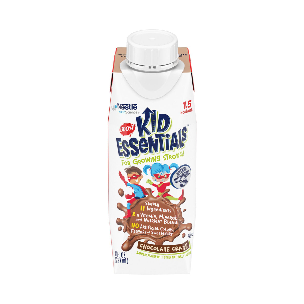 Boost® Kid Essentials™ 1.5 Balanced Nutritional Drink, Chocolate, 8-Ounce Carton, 24/Cs
