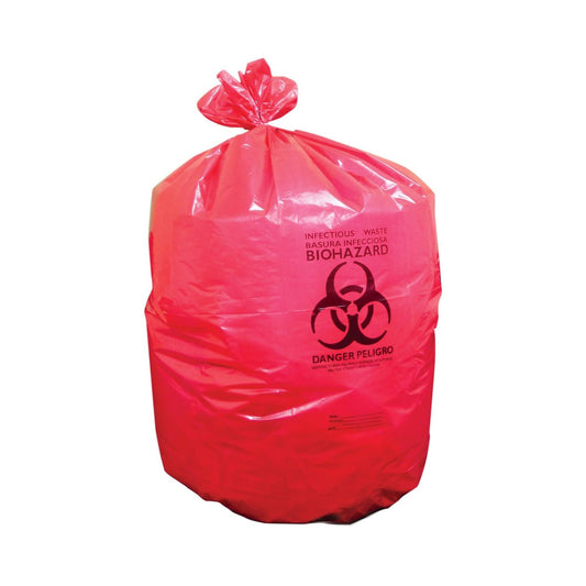 Biohazard Waste Bag, 40 – 45 Gallon Capacity, 40 X 46 Inch, 200/Cs