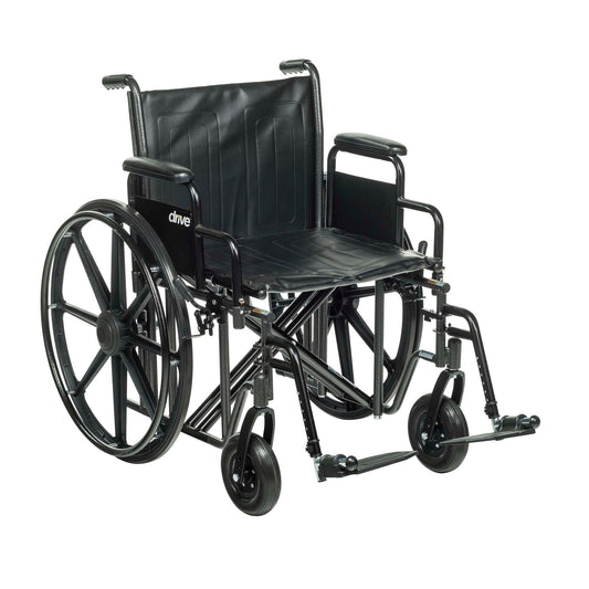 Drive™ Sentra Ec Hd Bariatric Wheelchair, 20-Inch Seat Width, 1/Ea