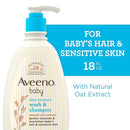 J&J Aveeno Body Wash Wash/Shampoo 18Oz 3/Bx 4Bx/Cs -102390 - BriteSources