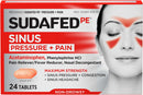 J&J Sudafed & Sudafed Pe Sinus Medicine Caplet Sudafed Pressure/Pain/Mucus 24S 6/Bx 12Bx/Cs -58026 - BriteSources