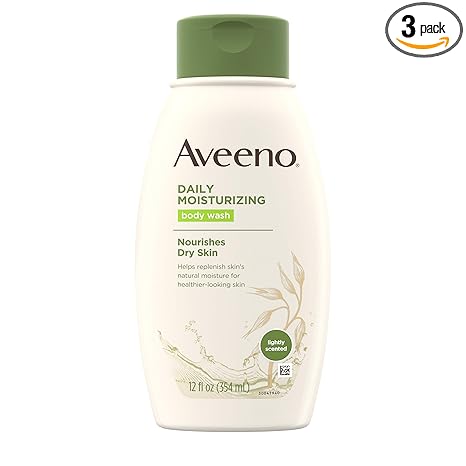 J&J Aveeno Skin Moisturizers Wash Body Moisturizer Daily12Oz 3/Bx 4Bx/Cs -001418 - BriteSources