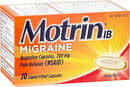 J&J Motrin Motrin Ib Migraine Capsule20Ct 3/Bx 8Bx/Cs -509162 - BriteSources