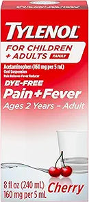 J&J Children'S Tylenol Tylenol Family Liq Cherry Dyefree 8Oz 3/Pk 8Pk/Cs -042008 - BriteSources
