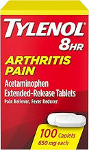 J&J Tylenol Caplets & Tablets Tylenol 8Hr Arthritis Pain Cap24Ct 6/Bx 12Bx/Cs -508382 - BriteSources