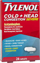 J&J Tylenol Cold Caplets Acetaminophen Congestion Caps24S 6/Bx 8Bx/Cs -026125 - BriteSources