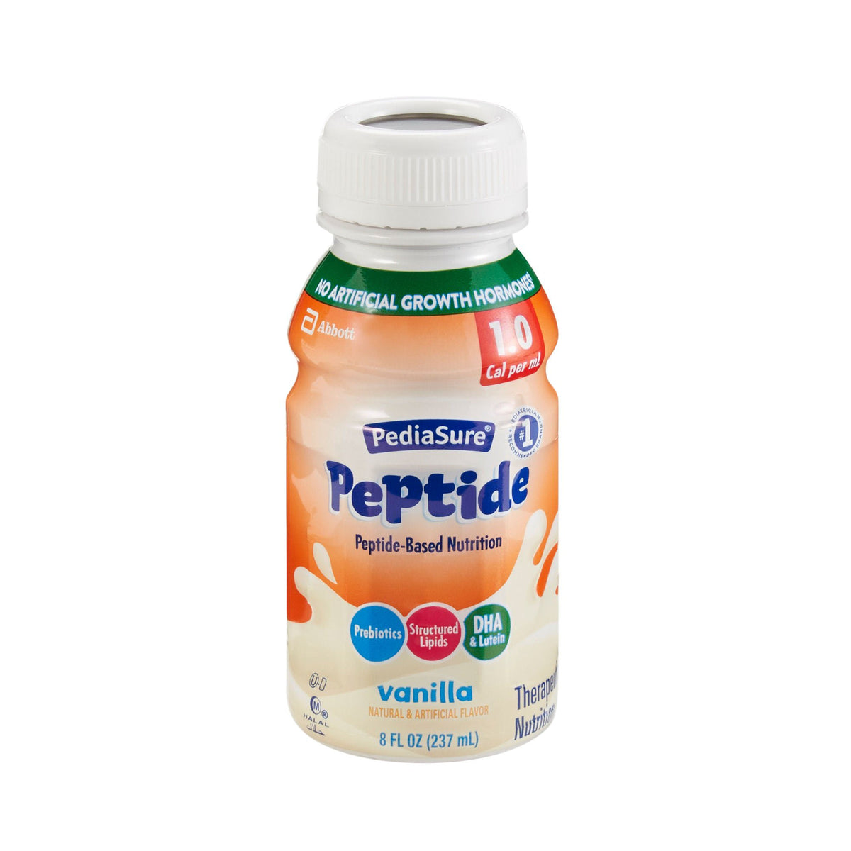 Pediasure® Peptide 1.0 Cal Peptide-Based Nutrition, Vanilla, 8-Ounce Bottle, 24/Cs