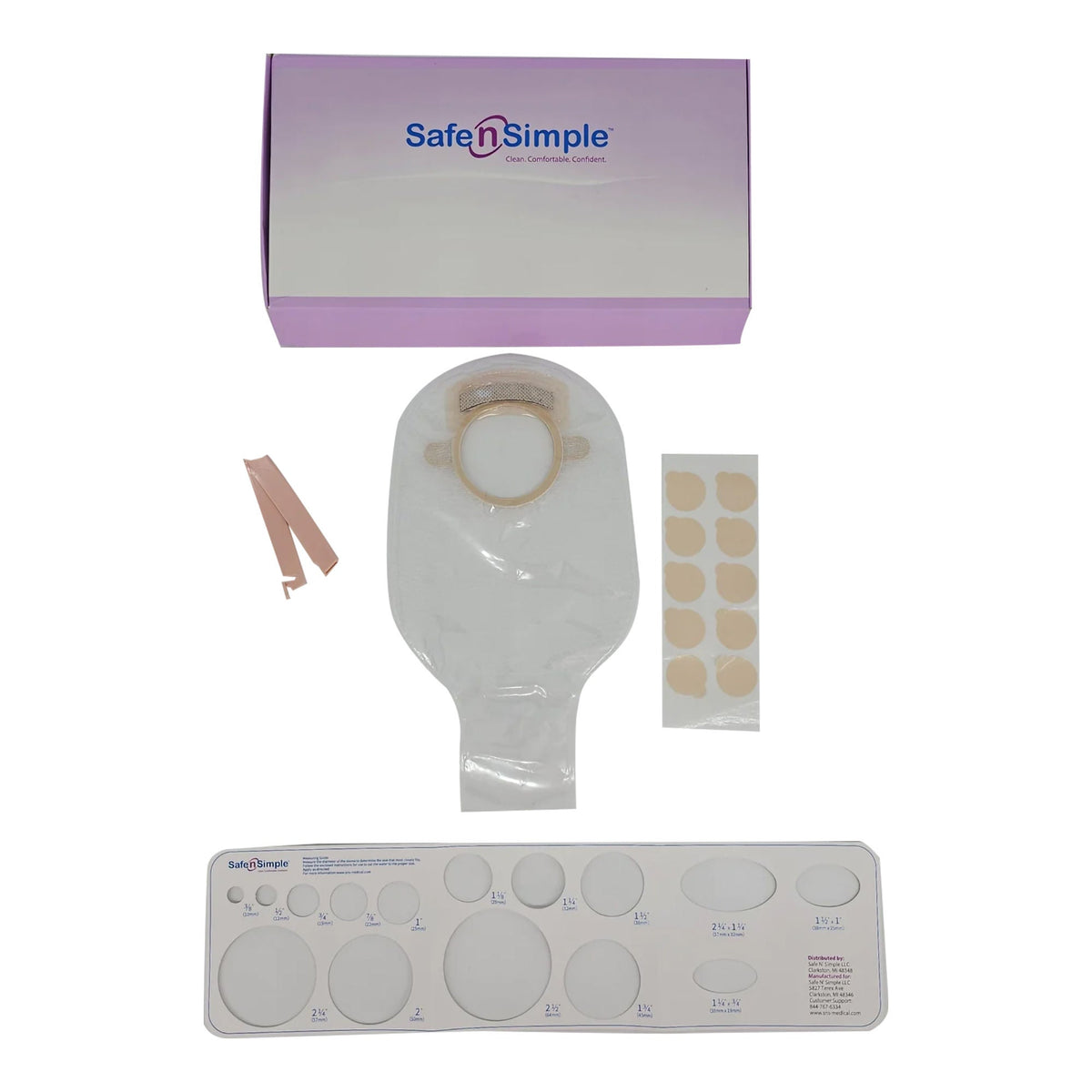 Pouch, Ost W/Fltr Flng Belt Tab Trnsprnt 57Mm (10/Bx 8Bx/Cs), 10/Bx