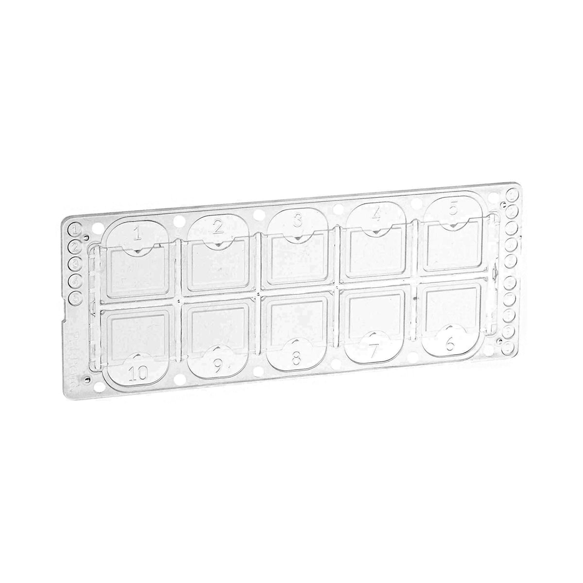 McKesson Acrylic Microscope Precision Cell Slide, Ten-Chamber, 100/BX