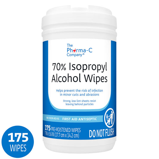 The Pharma-C Company® Isopropyl Alcohol Antiseptic Skin Wipe, 175/Ct