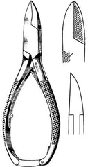 NIPPER, NAIL ECONO DBL SPRINGCONCV JAW 5 1/2" W/LOCK (12/BX, 1/EA