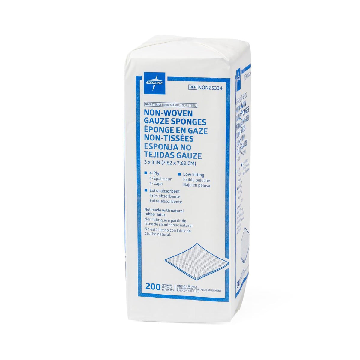 Avant Gauze® Nonwoven Sponge, 3 X 3 Inch, 4-Ply, 20/Cs