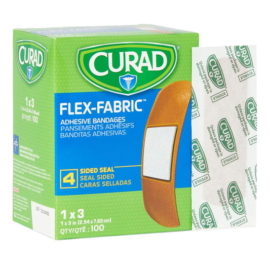 Comfort Cloth® Tan Adhesive Strip, 1 X 3 Inch, 1200/Cs