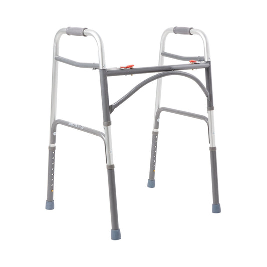 McKesson Steel Bariatric Folding Walker, 32.5 – 39 Inch Height, 1/EA