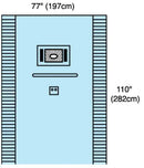 DRAPE, OPHTHALMOSCOPE FENSTRATED STR (10/CS), 10/CS