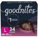 GOODNITES® GIRLS HEAVY ABSORBENCY NIGHTTIME UNDERWEAR, LARGE, SOLD AS 34/CASE KIMBERLY 53361