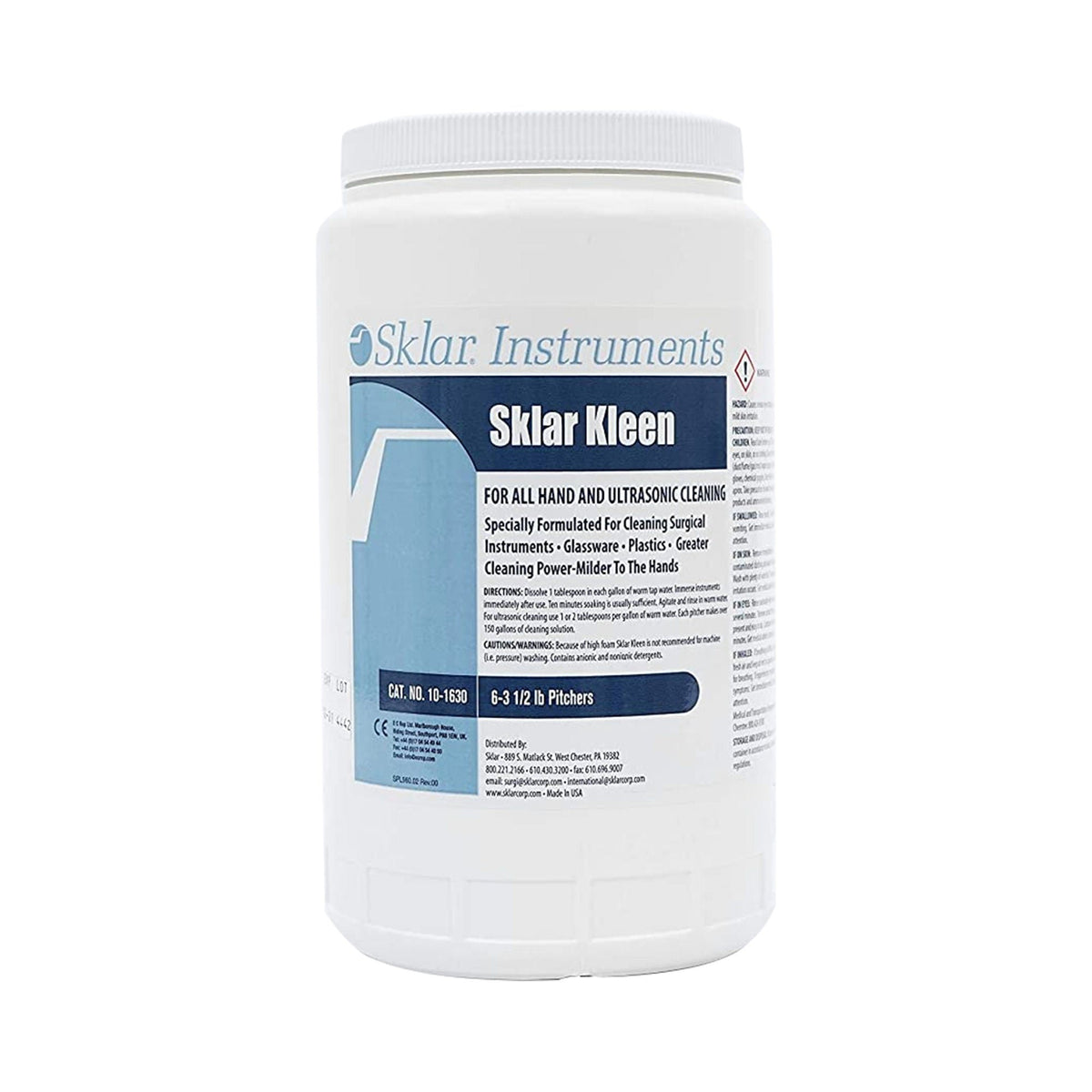 Sklar Kleen™ Instrument Detergent For Instruments & Medical Equipment, 3.5 Lbs., 1/Ea