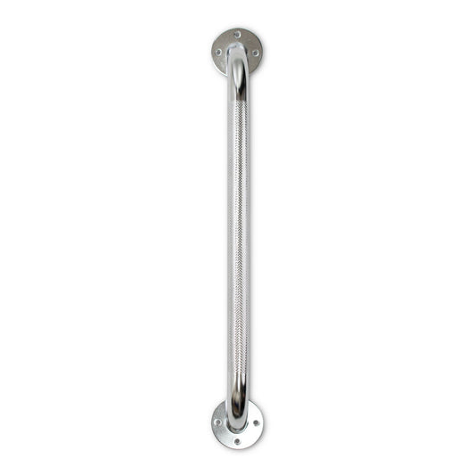Mckesson Wall Grab Bar, Chrome Finish, Knurled Steel, 1/Ea