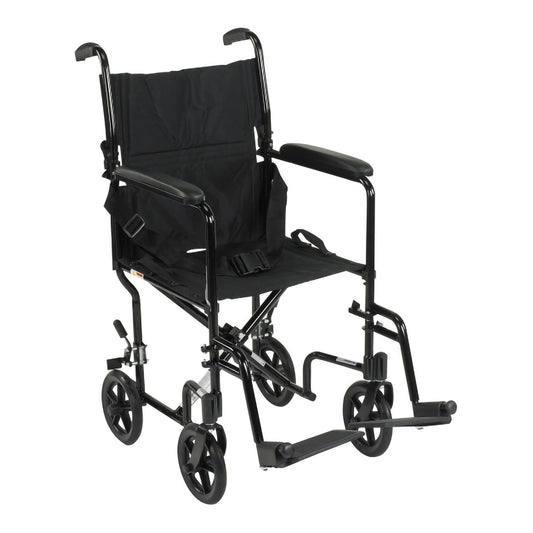McKesson Transport Chair, Black, 1/EA