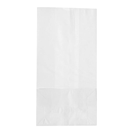 Duro® White Paper Bag, 5 x 3.13 x 9.75 Inch, 500/CS