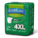 FitRight™ Plus Anti-Leak Guard Briefs, Bariatric Adult, 4X-Large, 32/CS