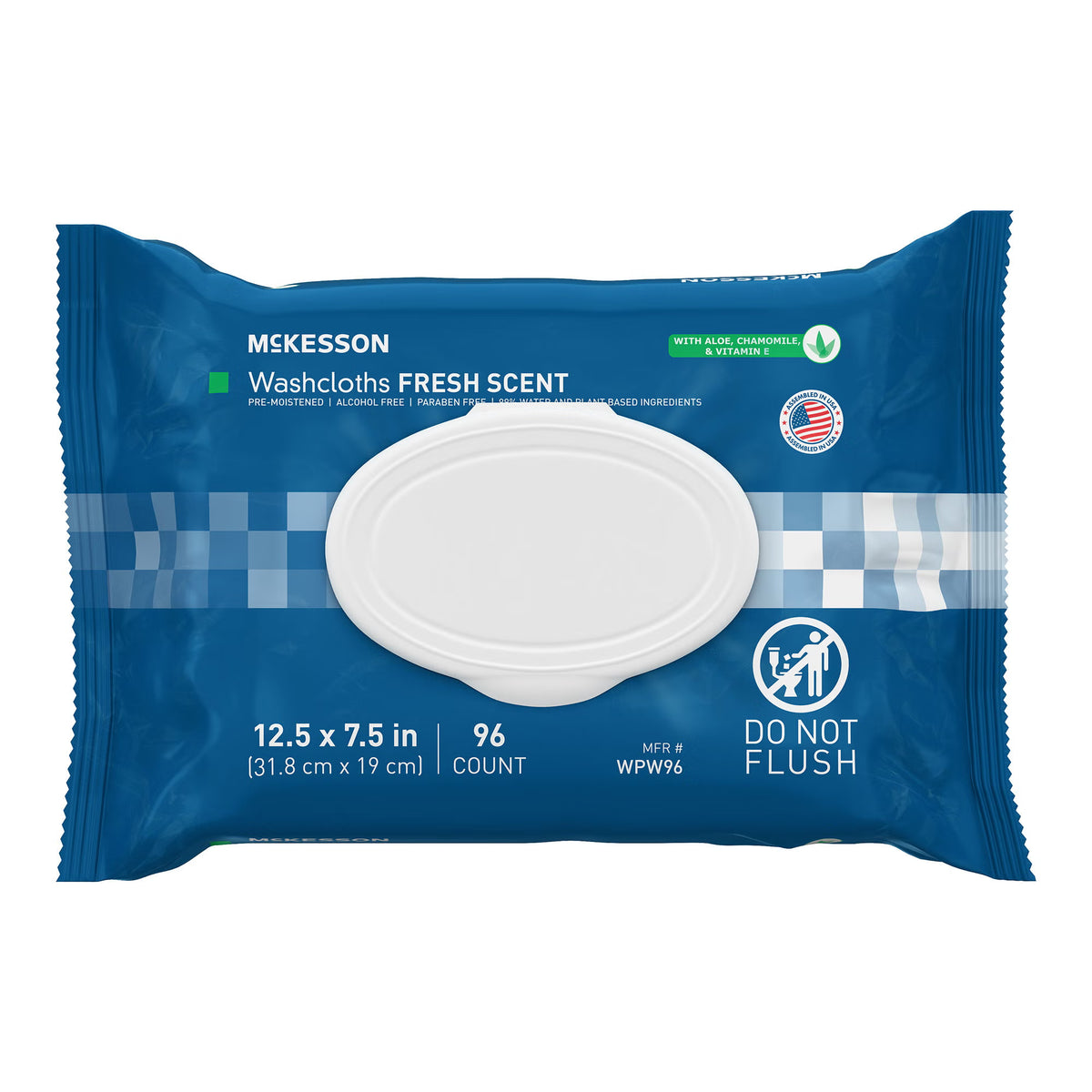 McKesson® Fresh Scent Personal Cleansing Wipe, Nonflushable, 576/CS