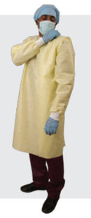 Graham Medical Non-Woven Isolation Gown Gown Isolation Wraparound Yelnonwoven Osfm 25/Cs -78187 - BriteSources