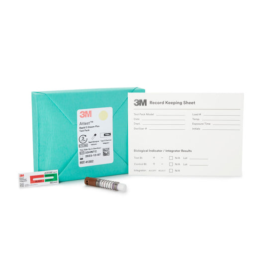 3M™ Attest™ Rapid 5 Steam-Plus Sterilization Biological Indicator Pack, 64/Cs