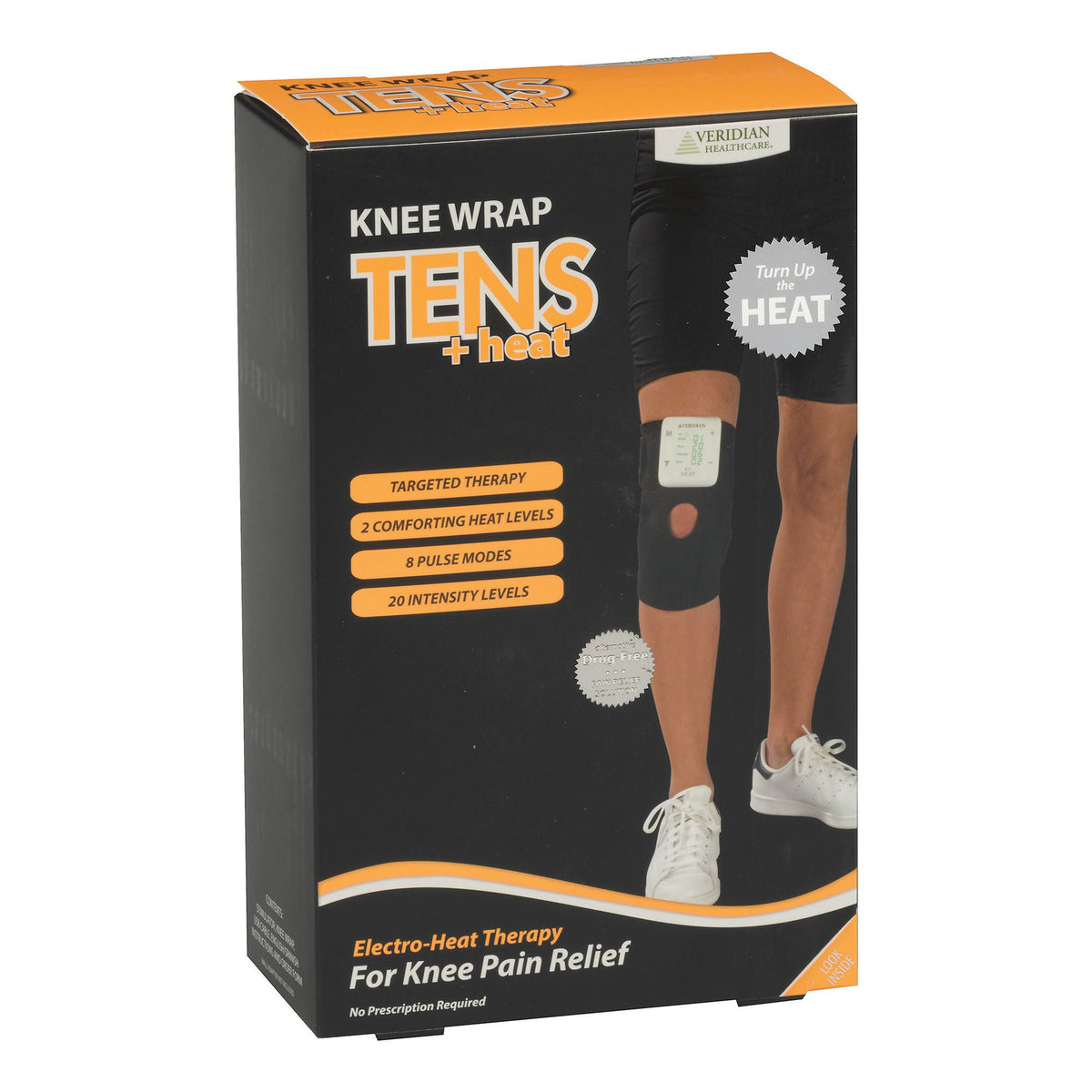Tens Unit With Heat Conductive Knee Wrap, 1/Ea