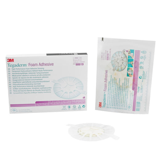 3M™ Tegaderm™ High Performance Adhesive W/ Border Foam Dressing, 13.9 X 13.9 Cm, 20/Cs