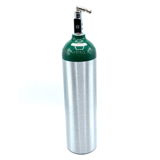 Prorack Gas Aluminum Oxygen Cylinder With Toggle Valve, Size D, 1/Ea