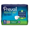 Prevail® Per-Fit 360°™ Daily Briefs, Maximum Plus, Size 3, 60/CS