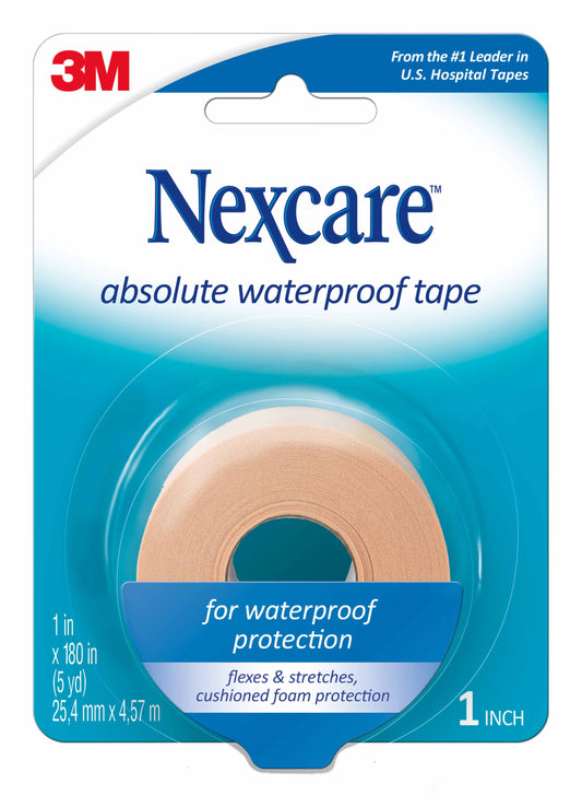 3M™ Nexcare™ Foam Medical Tape, 1 Inch X 5 Yard, Tan, 24/Cs