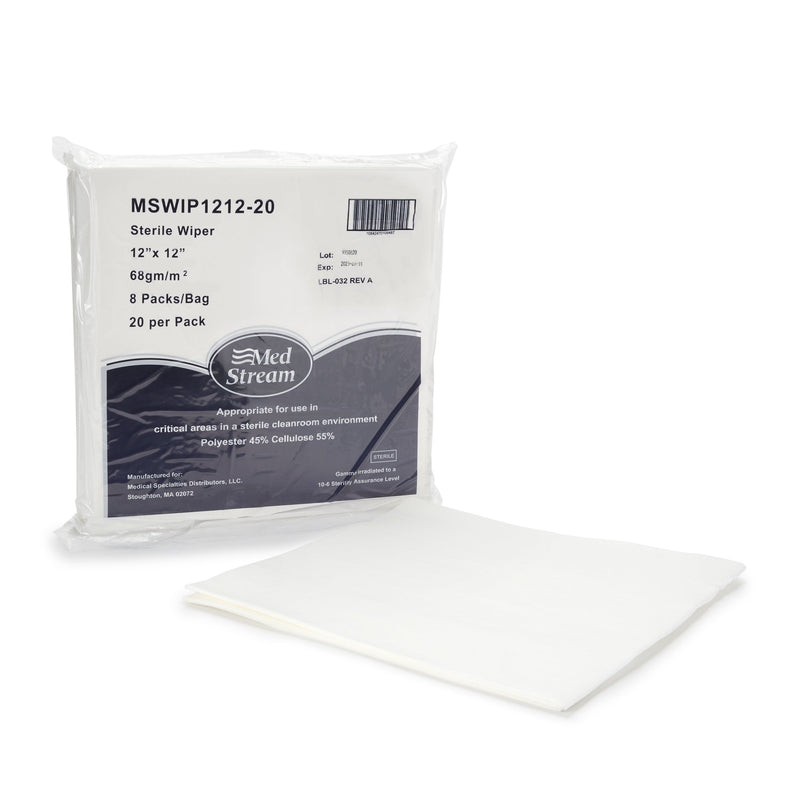 MCKESSON CLEANROOM WIPES, 12 X 12 INCH, SOLD AS 1280/CASE MCKESSON MSWIP1212-20