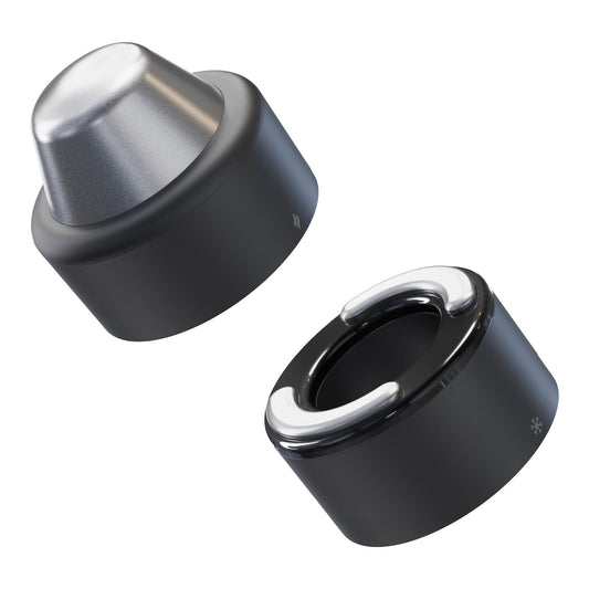 TheraFace Hot and Cold Rings Facial Massage, Black, 1/EA