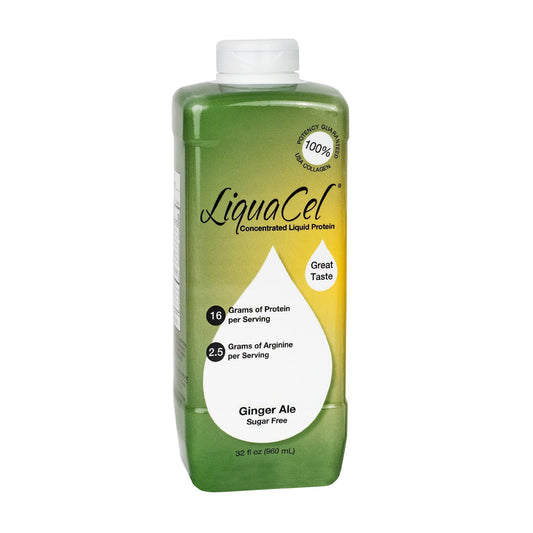 LiquaCel® Ginger Ale Concentrated Liquid Protein, Sugar Free, 32-ounce Bottle, 1/EA