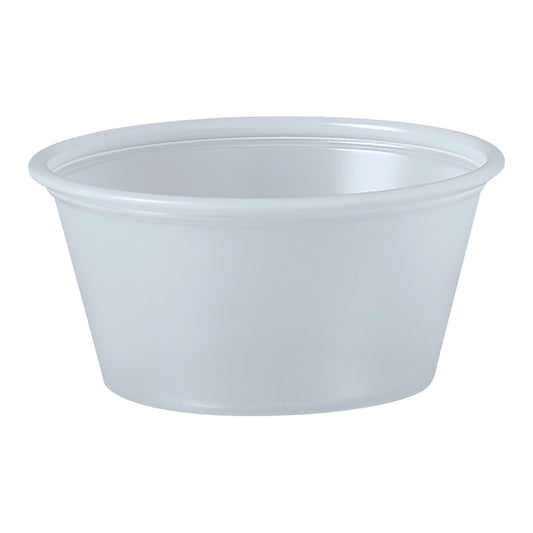 Solo® Polystyrene Soufflé Cup, 2 Oz., 2500/Cs