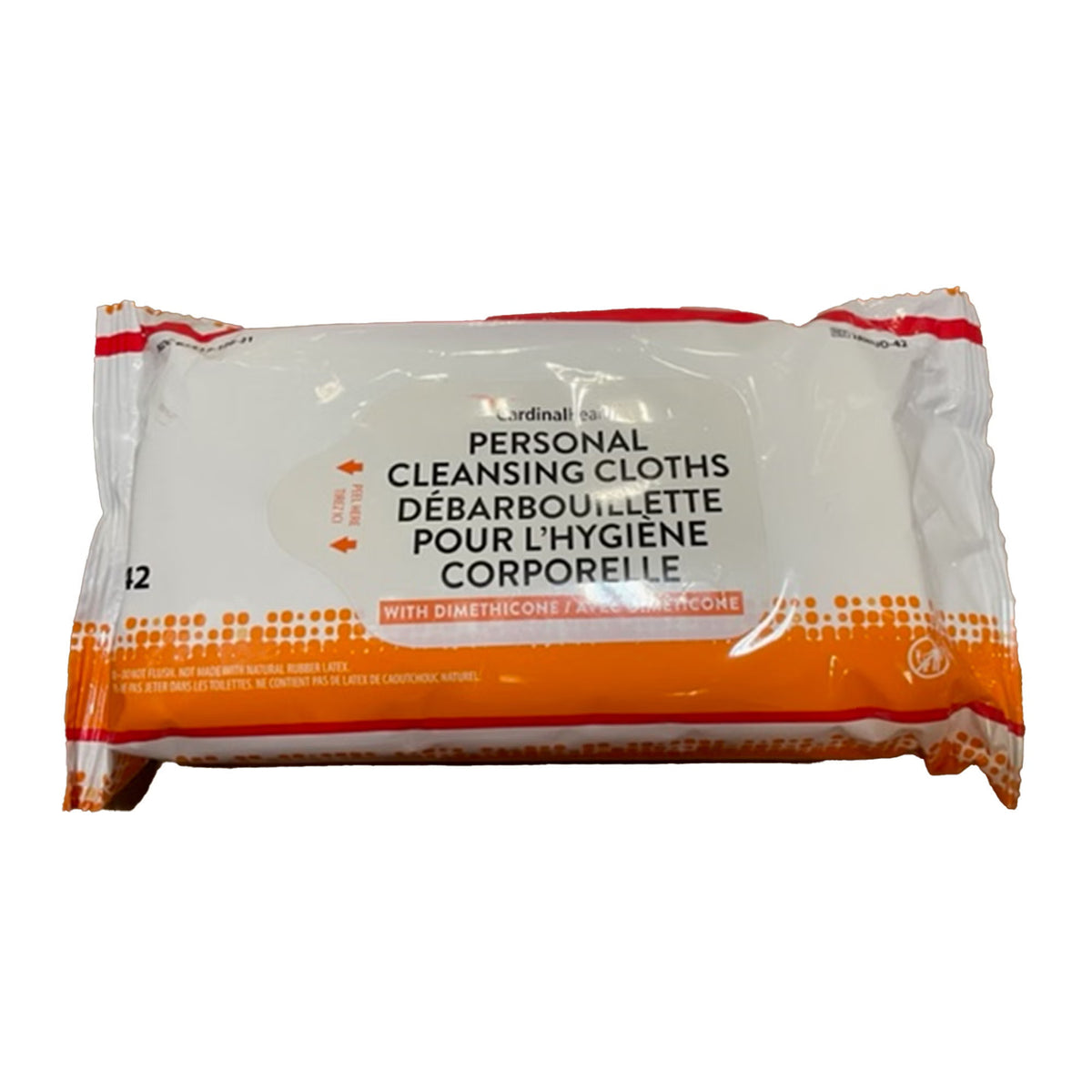 Cardinal Health™ Personal Cleansing Dimethicone Wipes, 1008/Cs