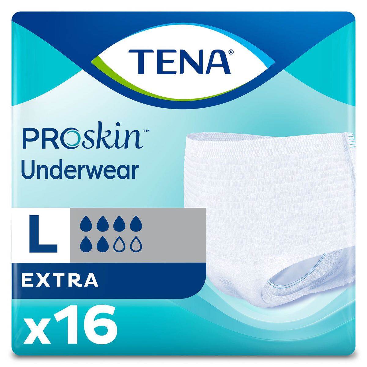 Tena® Proskin™ Extra Absorbent Underwear, Large, 64/Cs