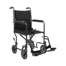 MCKESSON LIGHTWEIGHT TRANSPORT CHAIR, BLACK WITH SILVER VEIN FINISH, SOLD AS 1/EACH MCKESSON 146-TR39E-SV