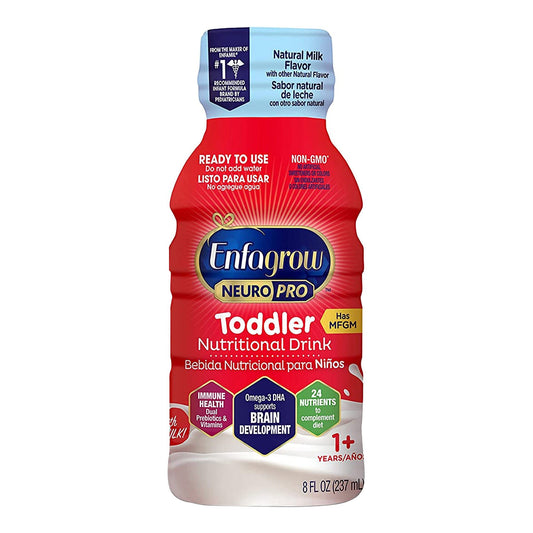 Enfagrow Neuropro™ Toddler Nutritional Drink, Natural Milk Flavor, 8-Oz. Bottle, 24/Cs