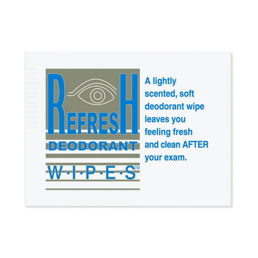 Refresh Deodorant Wipes™ Mammography Wipe, 1/BX