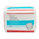 SURE CARE™ PLUS HEAVY ABSORBENT UNDERWEAR, LARGE, SOLD AS 18/BAG CARDINAL 1615A