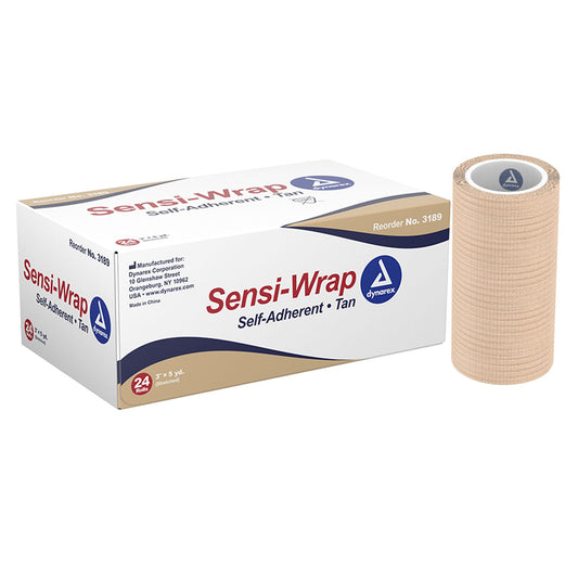 Sensi-Wrap Self-Adherent Closure Cohesive Bandage, 3 Inch X 5 Yard, 24/Cs