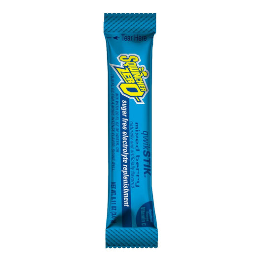Sqwincher® Quik Stik® Zero Mixed Berry Electrolyte Replenishment Drink Mix, 500/Cs
